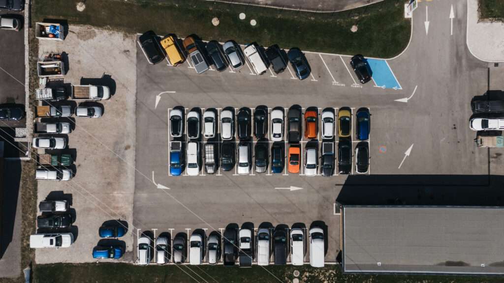 parking vue aérienne